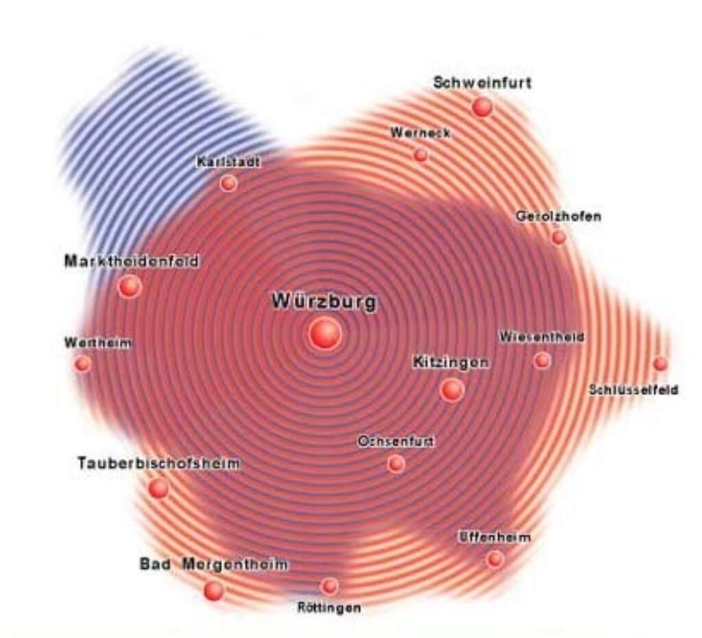 Sendereichweite Karte Radio Gong und Radio Charivari Sendereichweite Karte Radio Gong und Radio Charivari